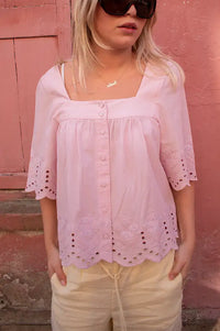 Atelier Rêve Everly Dawn Pink Blouse - The Mercantile London
