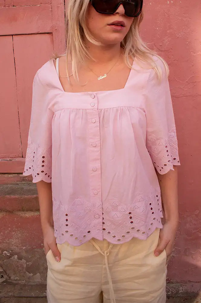 Atelier Rêve Everly Dawn Pink Blouse - The Mercantile London