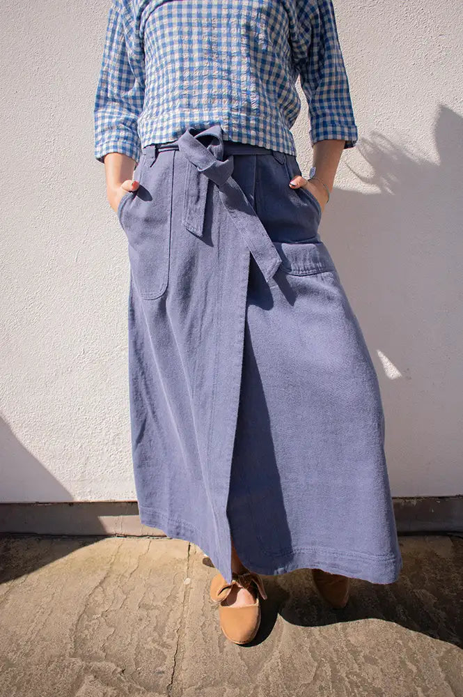 Atelier Rêve Kunis Indigo Wash Skirt - The Mercantile London