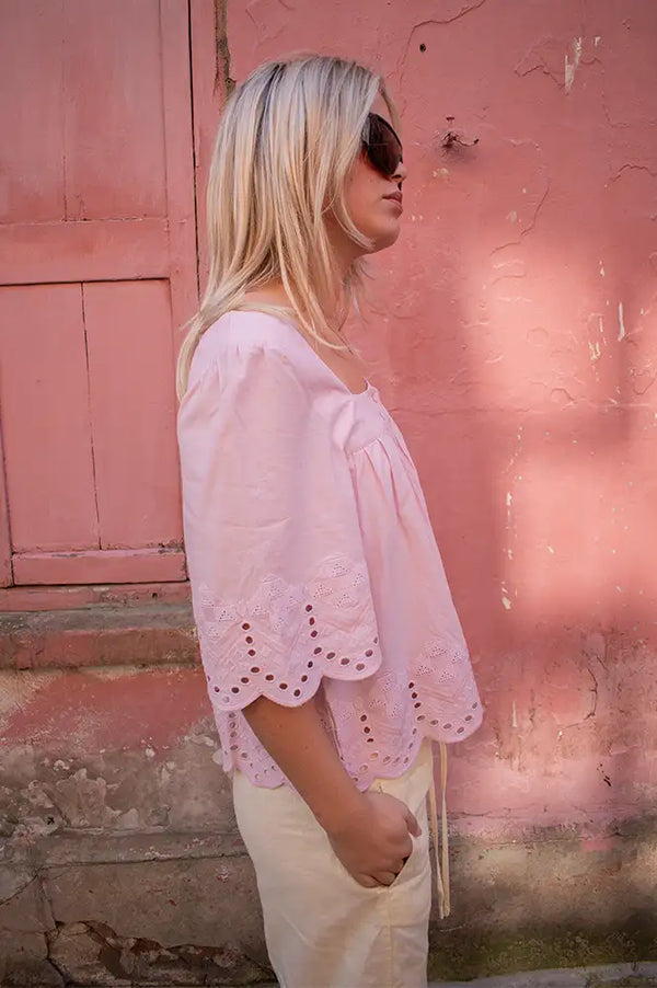 Atelier Rêve Everly Dawn Pink Blouse - The Mercantile London