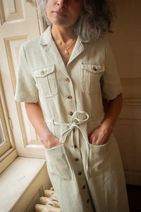 Atelier Rêve Kunis Celadon Green Dress - The Mercantile London