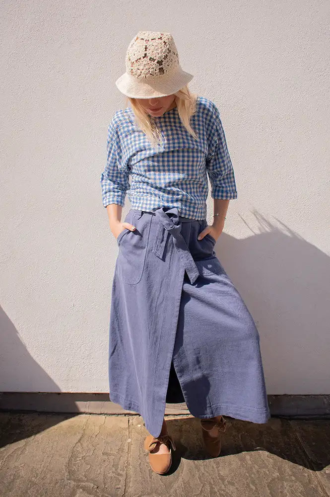 Atelier Rêve Kunis Indigo Wash Skirt - The Mercantile London
