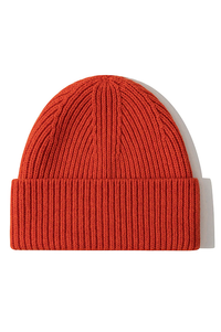Billy Bamboo Merino Wool Orange Beanie - The Mercantile London