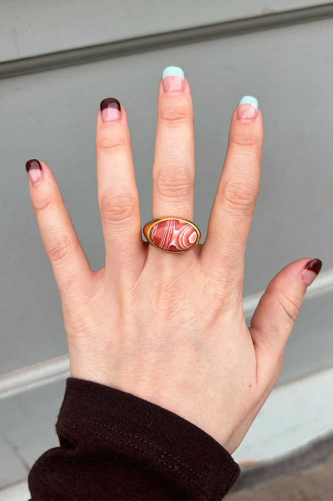 Shyla Serifos Rhodochrosite Ring