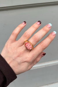 Shyla Serifos Rhodochrosite Ring