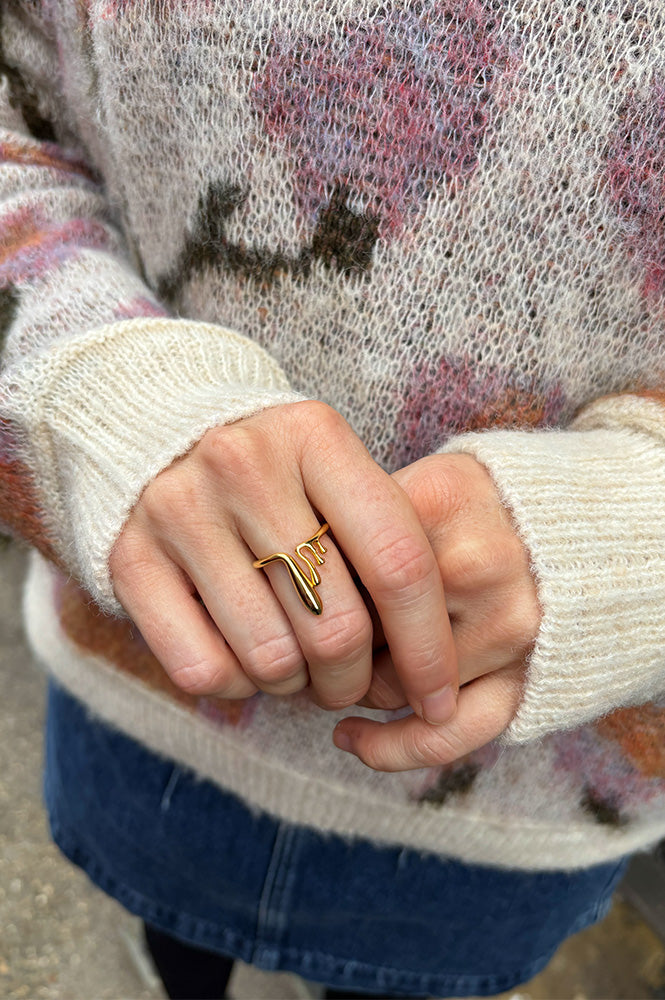 Reflection Stalactite Gold Ring - The Mercantile London