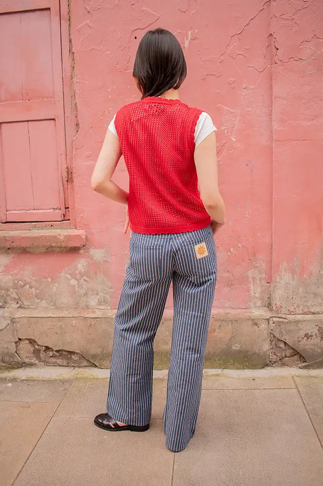 Rita Row Elise Red Heart Vest Top - The Mercantile London