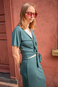 Rita Row Dahlia Ocean Knot Top - The Mercantile London