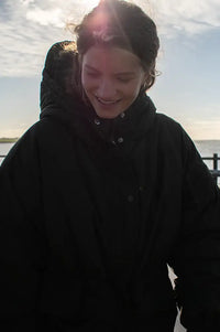 ICHI Enovi Rosin Green Long Puffer Jacket - The Mercantile London