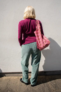 Nice Things Intense Aubergine Roll Neck Top