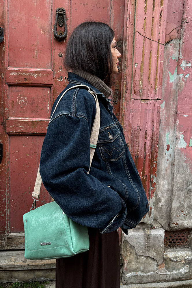 Bellerose Sobox Mist Green Glossy Box Bag