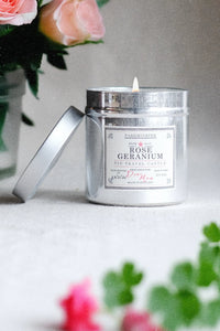 Parkminster Rose Geranium Tin Candle