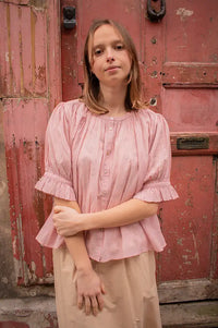 Emile Et Ida Donatella Rose Stripe Blouse - The Mercantile London