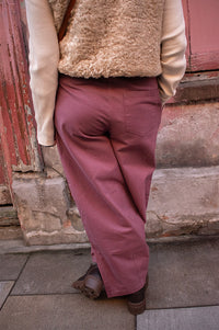 Object Natalie Rose Brown Loose Trousers