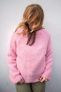 Noella Latora Baby Pink Mohair Jumper