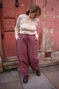 Object Natalie Rose Brown Loose Trousers