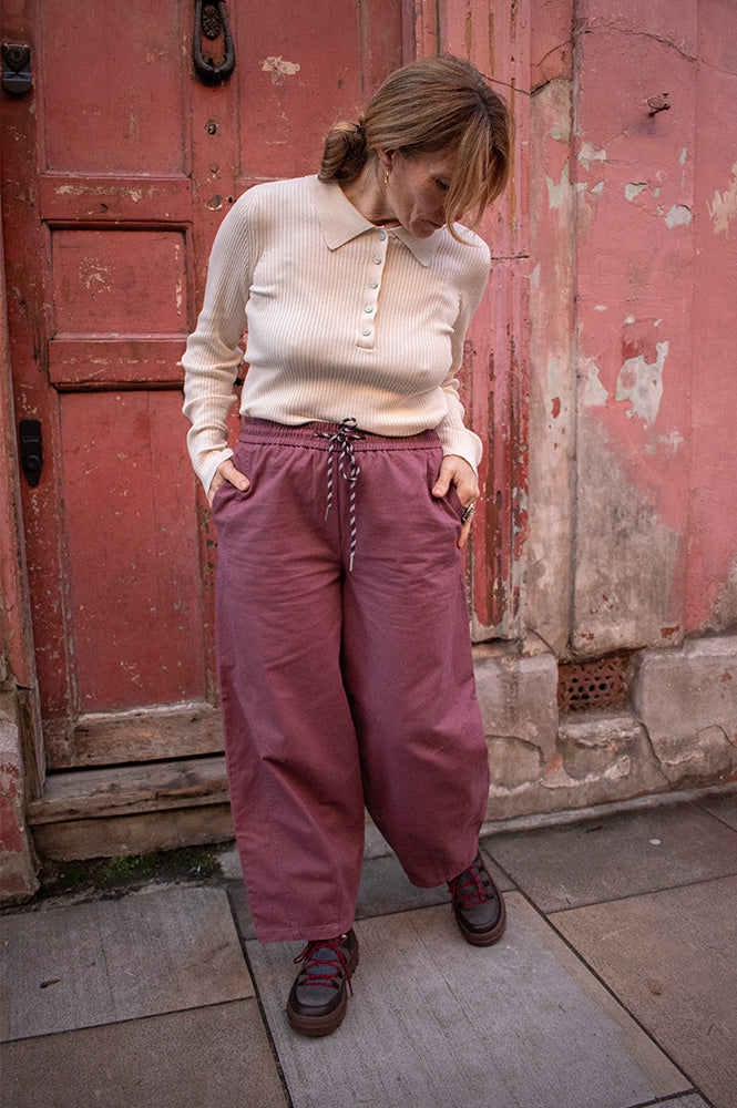 Object Natalie Rose Brown Loose Trousers
