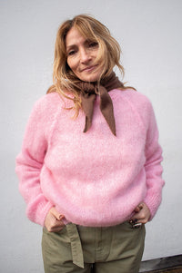 Noella Latora Baby Pink Mohair Jumper