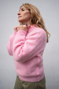 Noella Latora Baby Pink Mohair Jumper