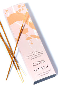 MÆGEN Rose Petal Incense Sticks - The Mercantile London