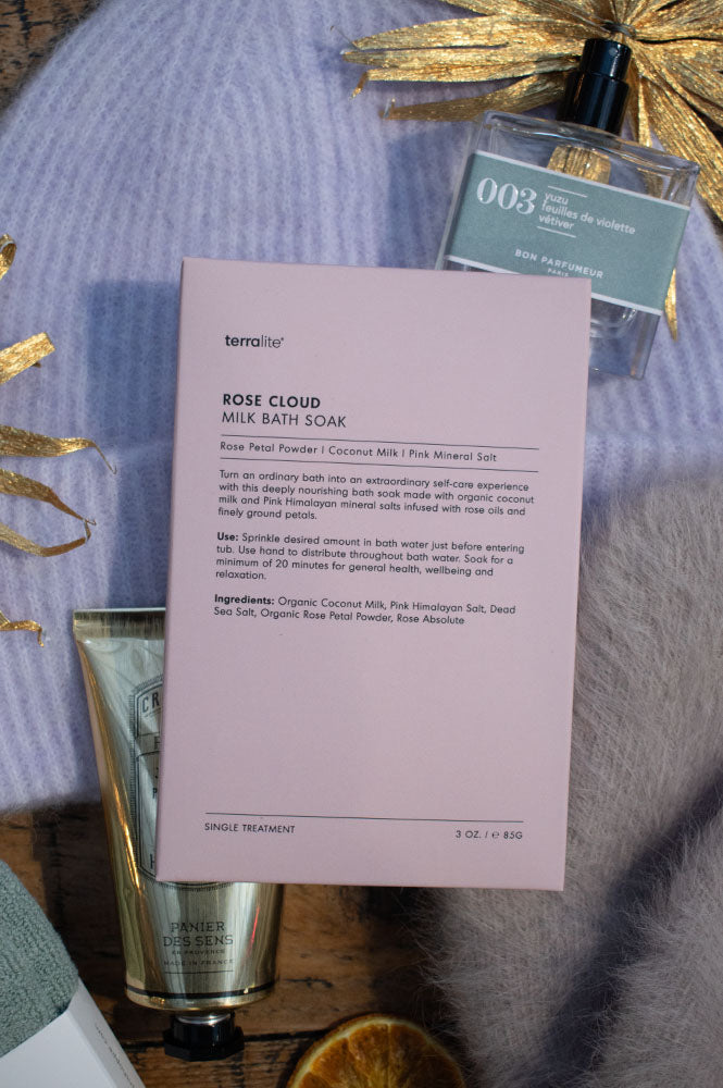 Terralite Rose Cloud Milk Bath Soak - The Mercantile London