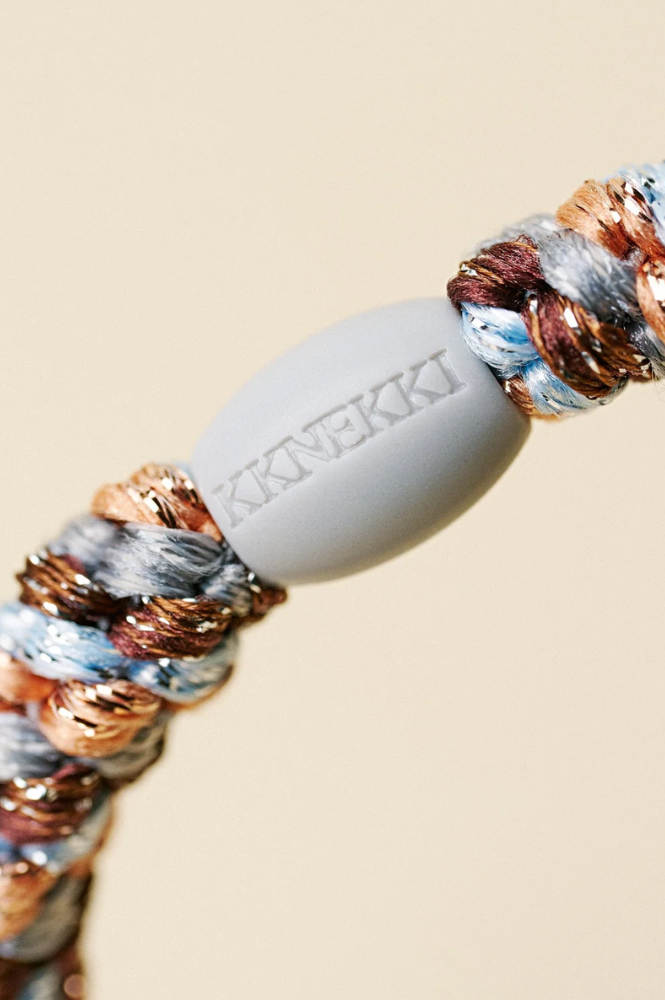 KKNEKKI Mix Rosegold Seablue Hair Tie - The Mercantile London