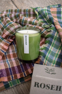 Green Botanical Rosehip Candle - The Mercantile London