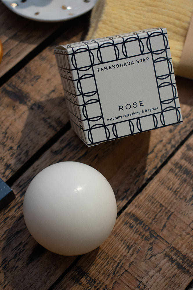 Tamanohada Rose Round Soap - The Mercantile London