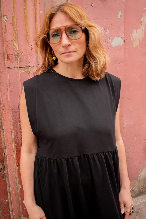 Rita Row Tulula Black Midi Dress - The Mercantile London