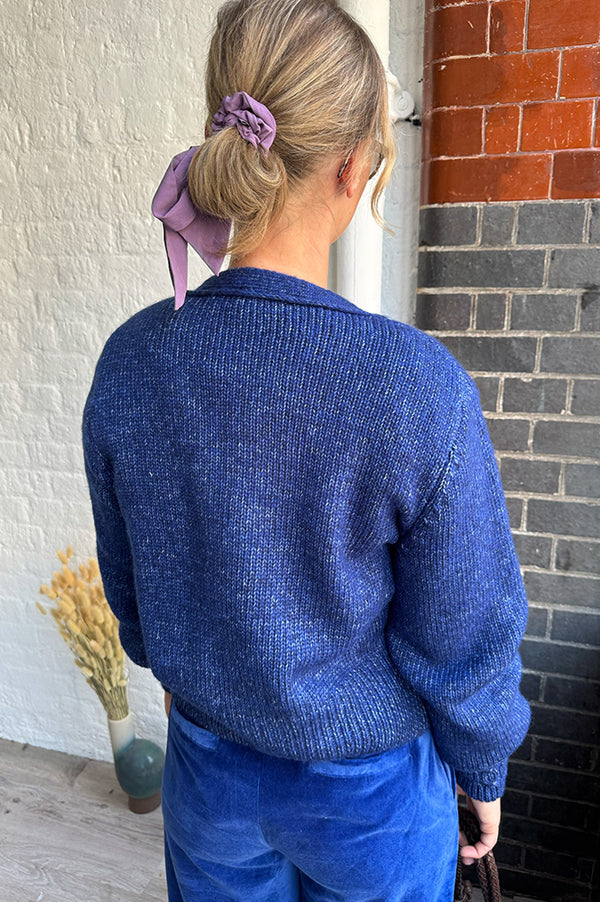 Emile Et Ida Cora Royal Blue Cardigan - The Mercantile London