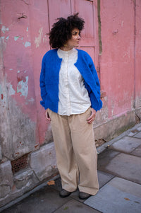 American Vintage Niby Royal Blue Marl Cardigan