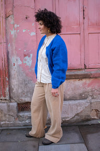 American Vintage Niby Royal Blue Marl Cardigan