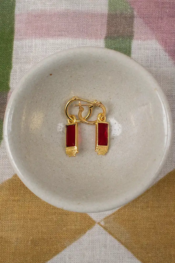 Formation Mira Ruby Hoops - The Mercantile London