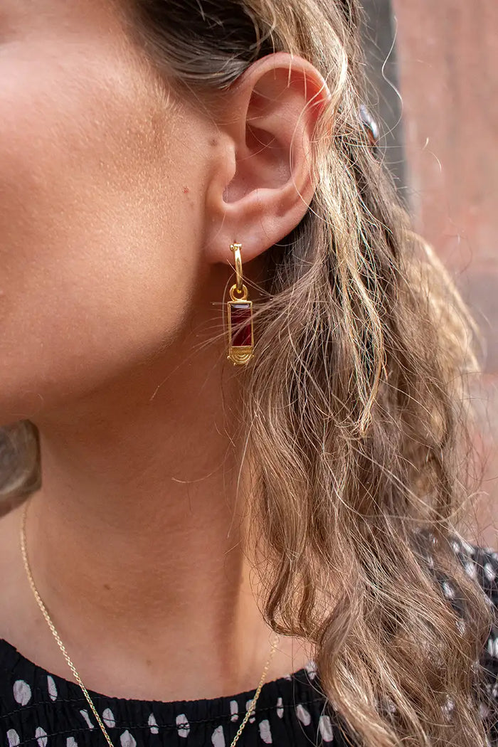 Formation Mira Ruby Hoops - The Mercantile London