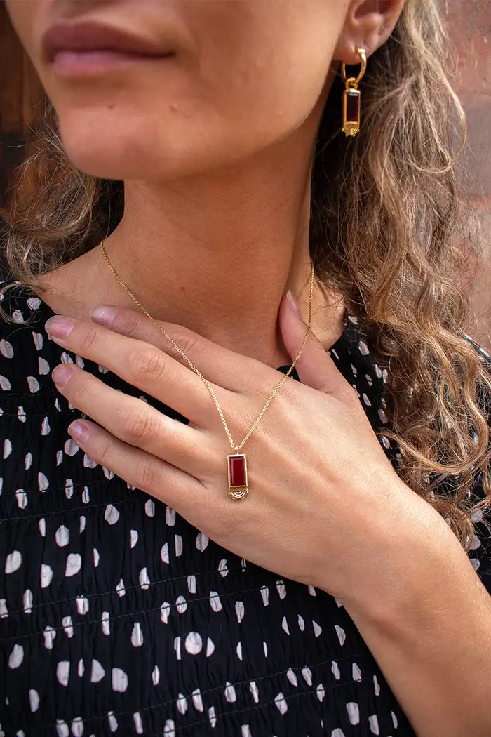 Formation Mira Ruby Necklace - The Mercantile London