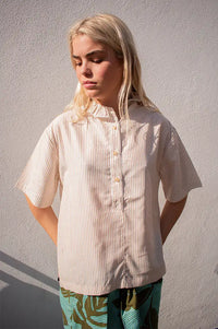 Hod Isabelle Caramel Stripe Blouse - The Mercantile London