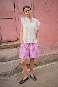 M.A.B.E Lilia Ecru Blouse - The Mercantile London