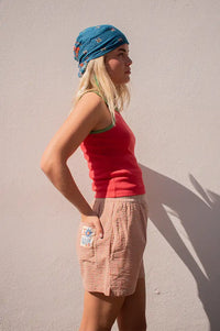 Thinking Mu Harriet Ivy Clavel Contrast Top - The Mercantile London