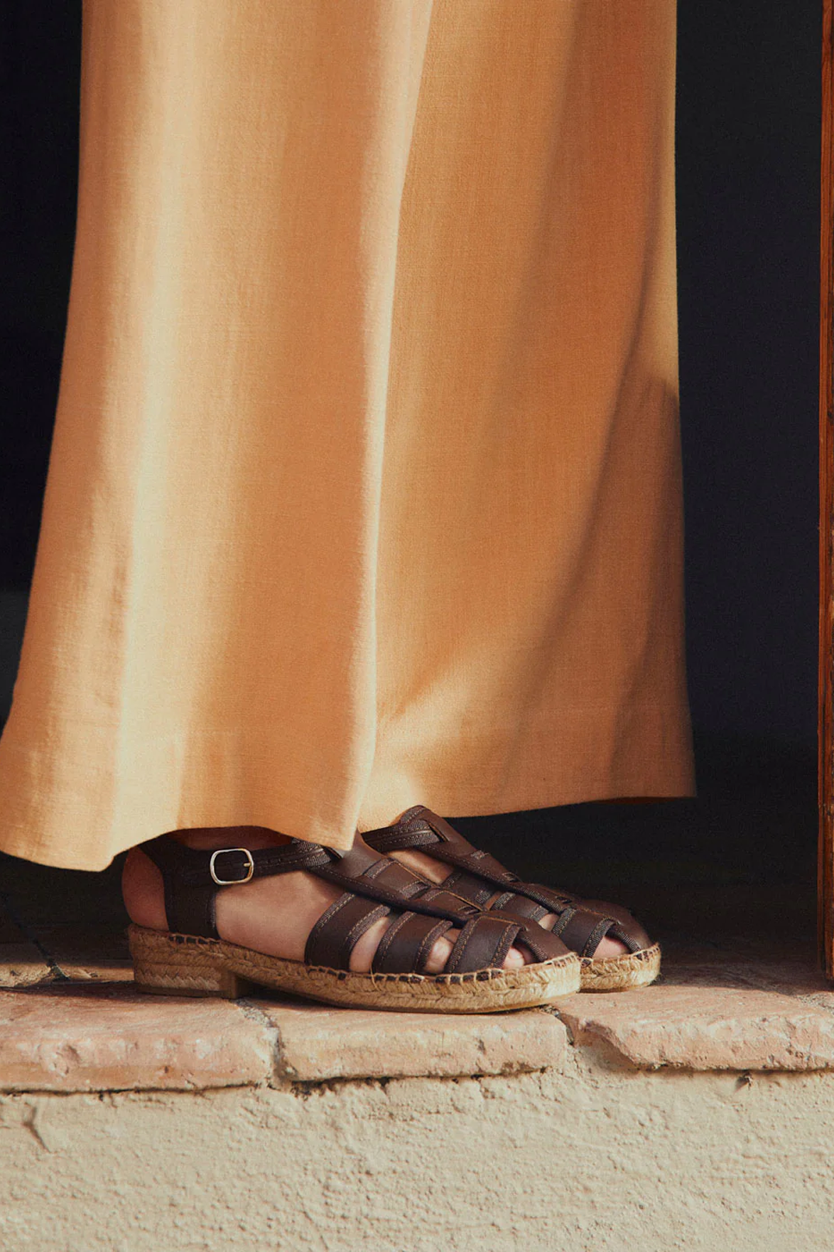 Naguisa Sativa Dark Brown Sandals - The Mercantile London