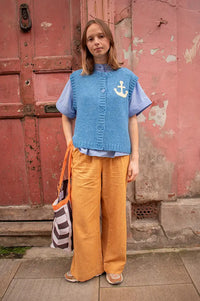 Stella Nova Anchor Blue Sea Vest - The Mercantile London
