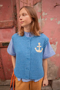 Stella Nova Anchor Blue Sea Vest - The Mercantile London