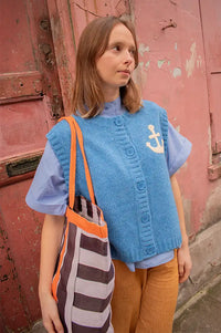 Stella Nova Anchor Blue Sea Vest - The Mercantile London