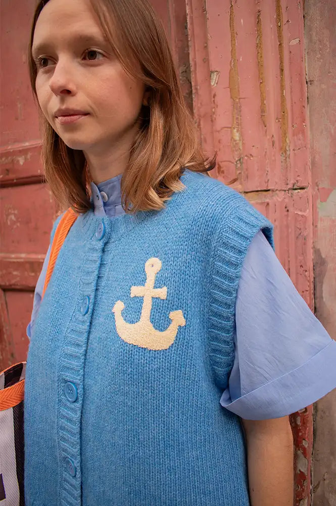 Stella Nova Anchor Blue Sea Vest - The Mercantile London