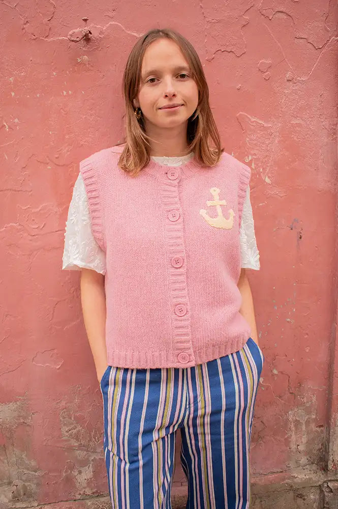 Stella Nova Anchor Lilac Vest - The Mercantile London