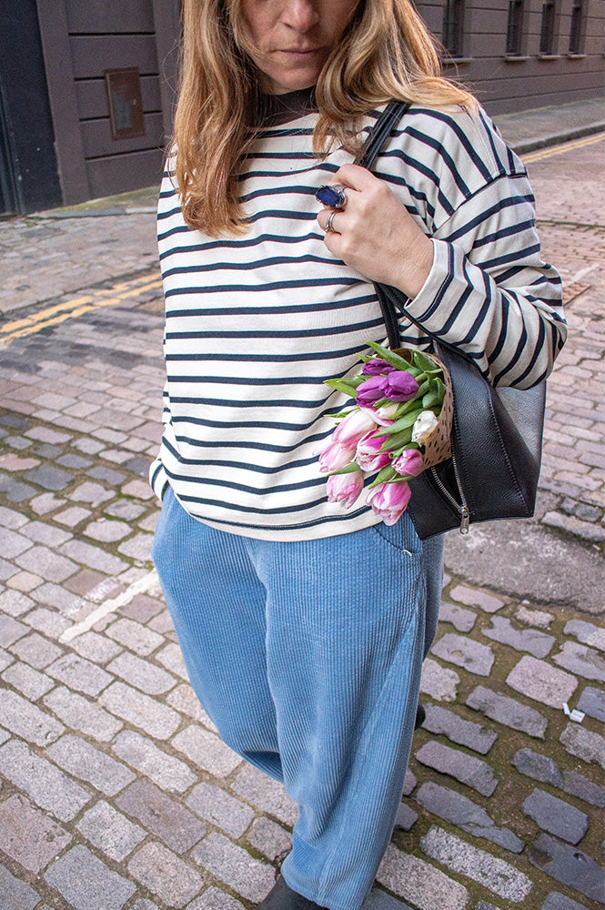 Le Bon Shoppe Navy Stripe Sailor Top