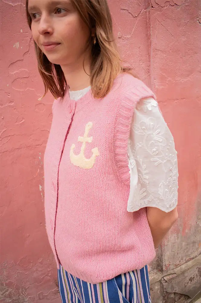 Stella Nova Anchor Lilac Vest - The Mercantile London