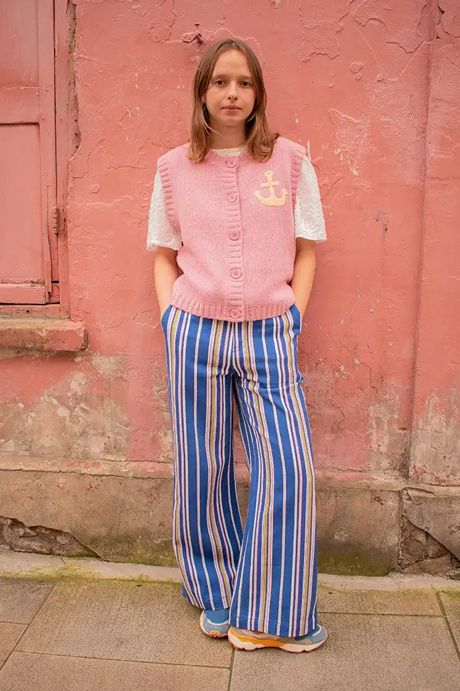 Stella Nova Anchor Lilac Vest - The Mercantile London