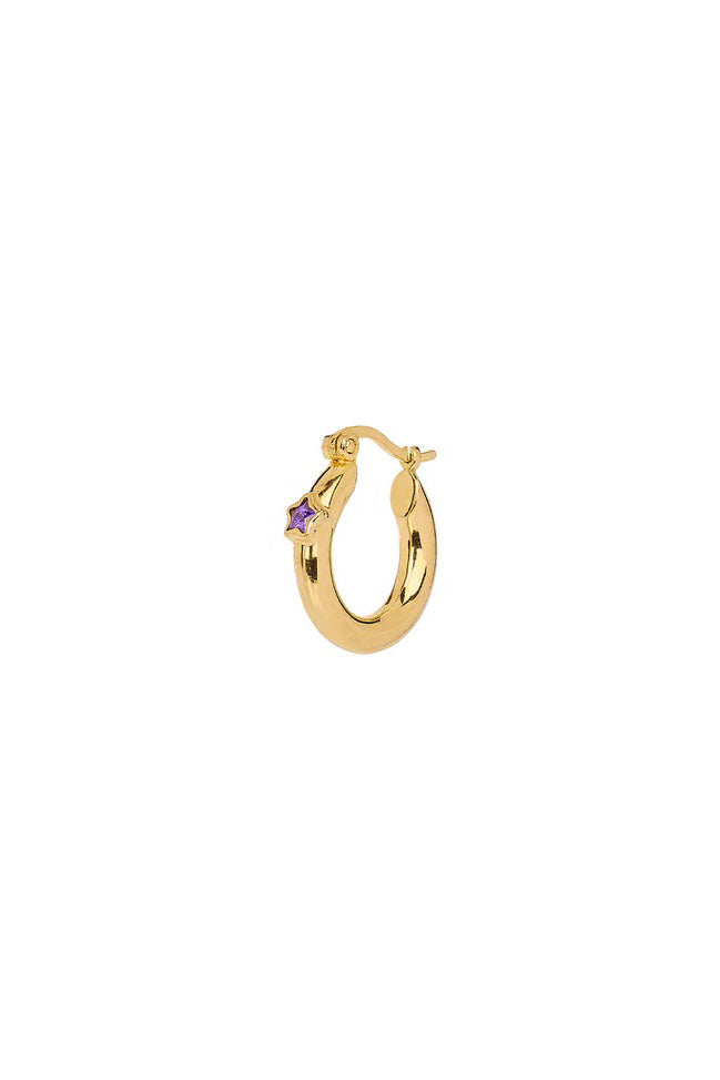 Anna + Nina Single Sally Hoop Earring - The Mercantile London