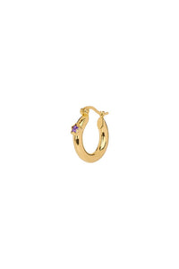 Anna + Nina Single Sally Hoop Earring - The Mercantile London