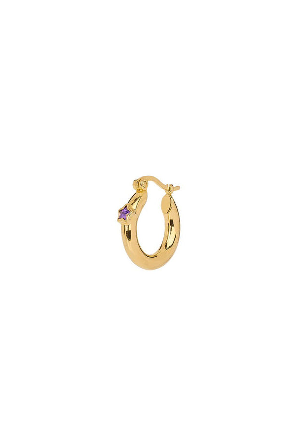 Anna + Nina Single Sally Hoop Earring - The Mercantile London